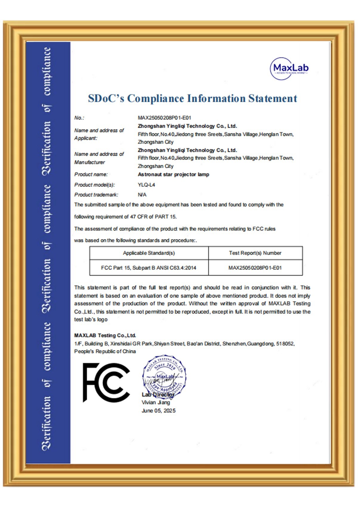 Product Certification