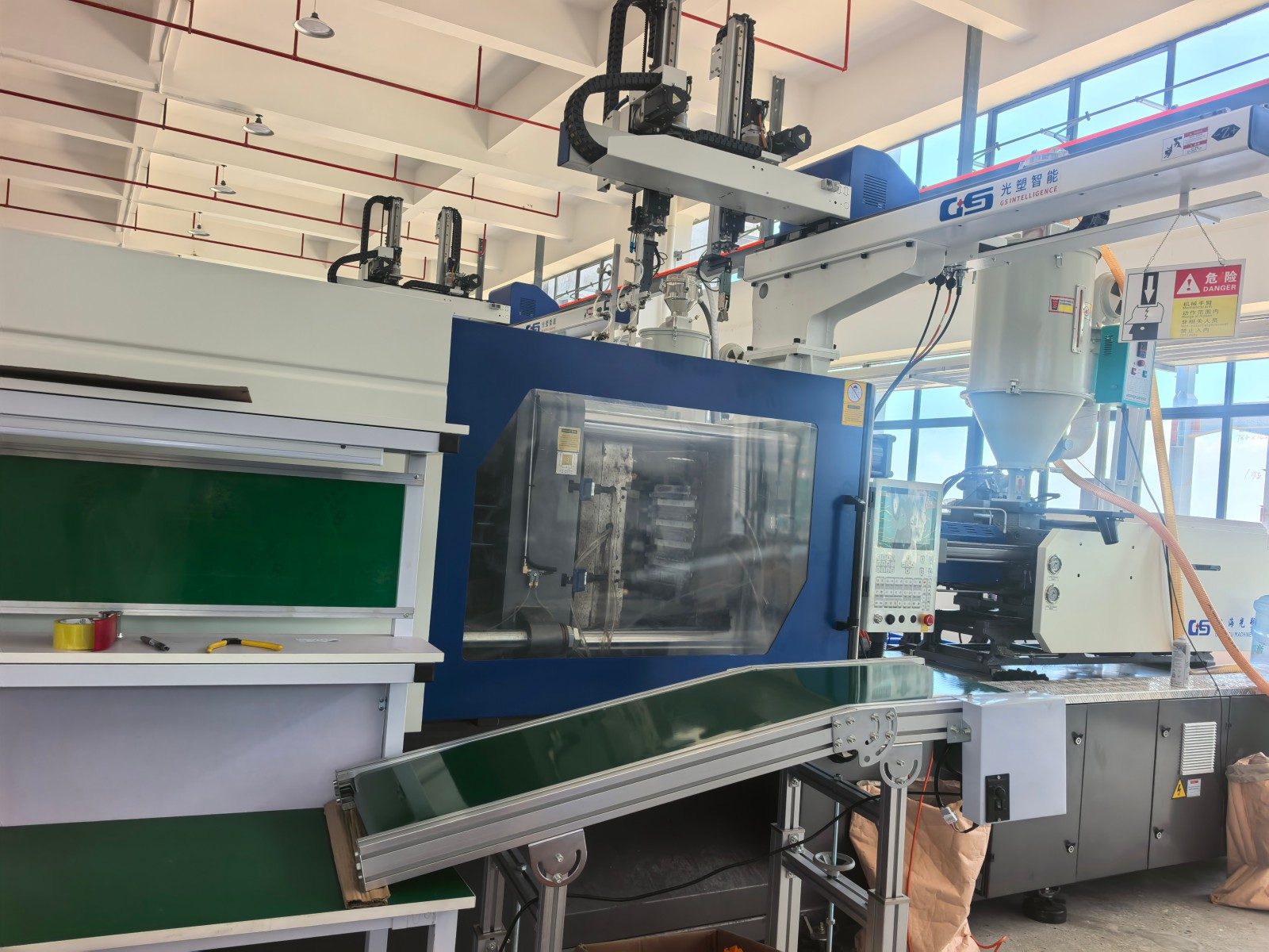 Injection molding production area