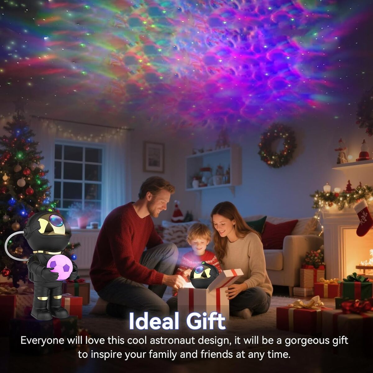 Star Projector Galaxy Night Light , Starry Nebula Ceiling LED Lamp