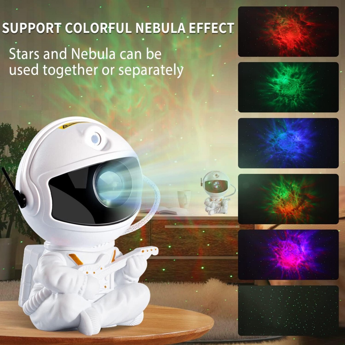 Astronaut Galaxy Light Aurora Projector with Remote for Bedroom Nebula Lamp