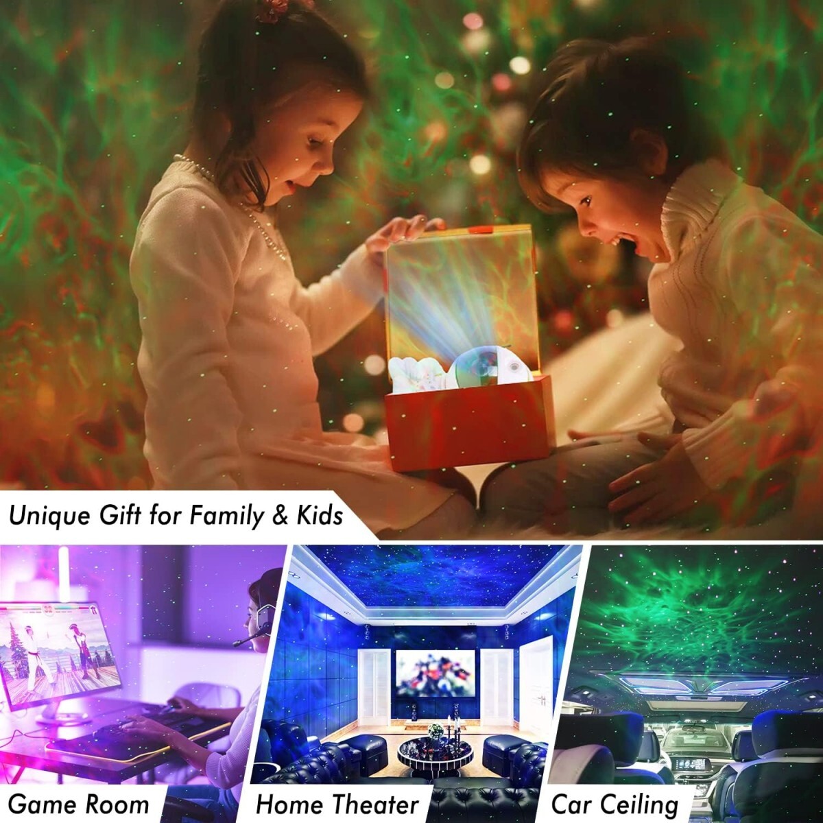 Astronaut Galaxy Light Aurora Projector with Remote for Bedroom Nebula Lamp