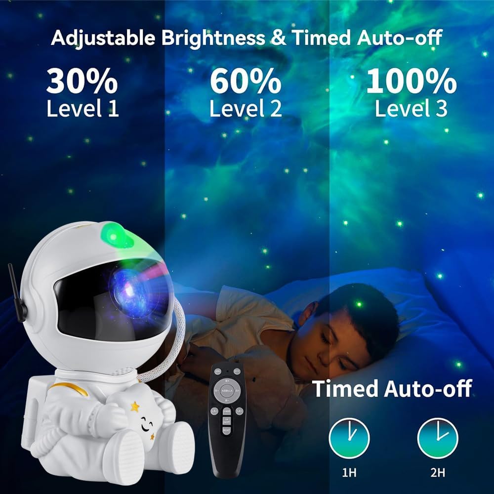Astronaut Galaxy Light Aurora Projector with Remote for Bedroom Nebula Lamp