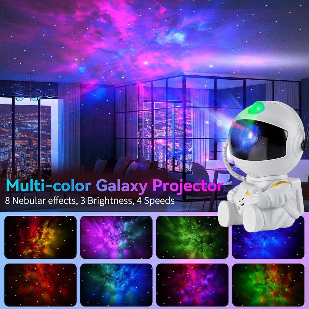 Astronaut Galaxy Light Aurora Projector with Remote for Bedroom Nebula Lamp