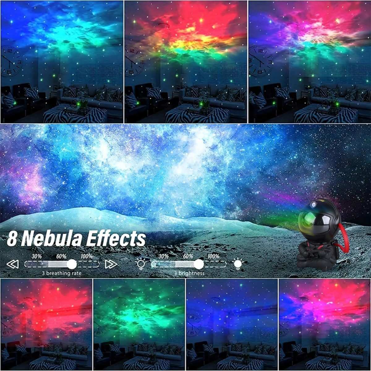 Astronaut Galaxy Light Aurora Projector with Remote for Bedroom Nebula Lamp