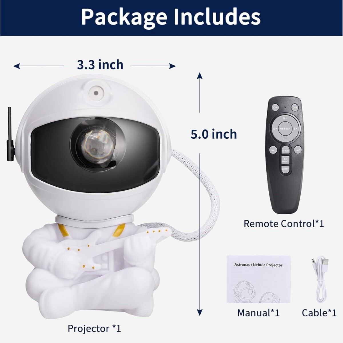 Astronaut Galaxy Light Aurora Projector with Remote for Bedroom Nebula Lamp