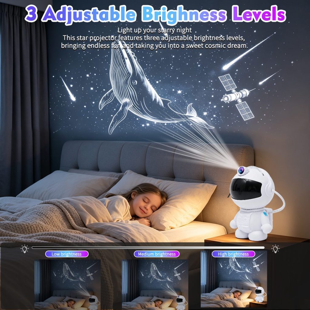 Astronaut Galaxy Star Projector Night Light