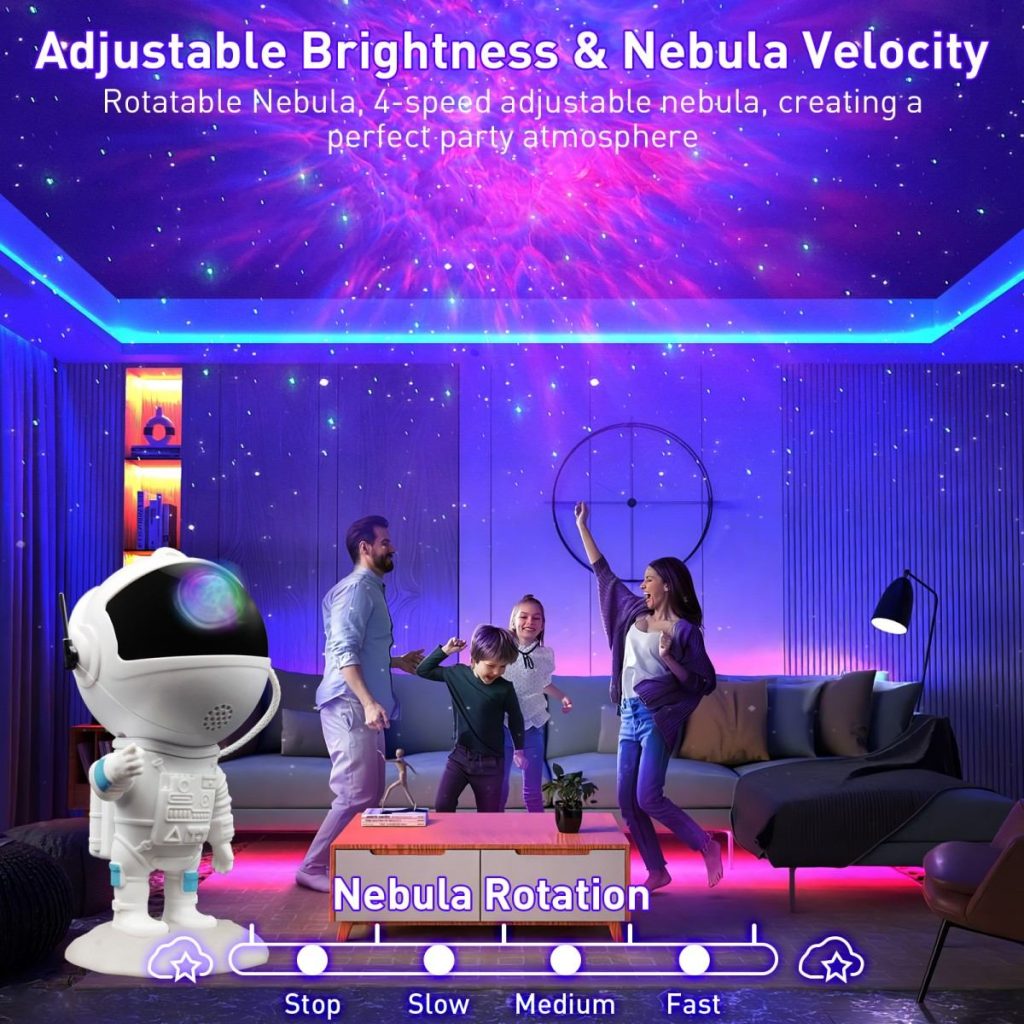 Astronaut Galaxy Star Projector Lamp