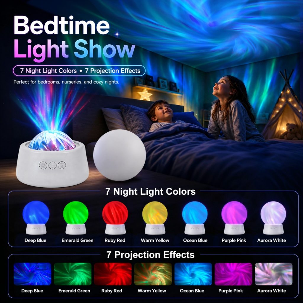 Northern Lights 2-in-1 Projector Lamp Night Light
