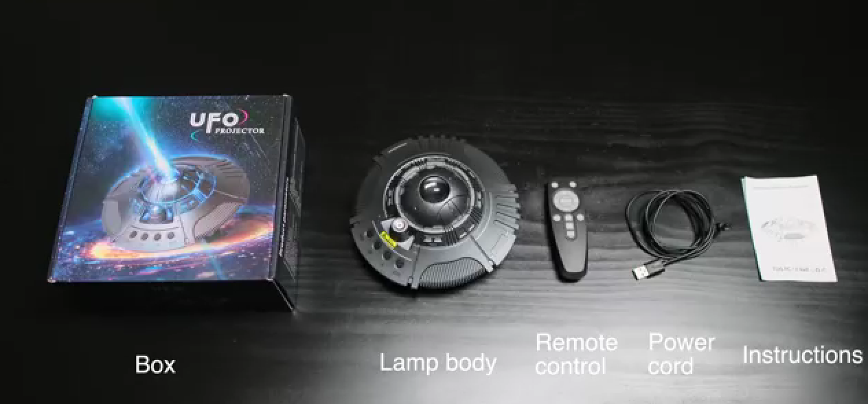 UFO Galaxy Star Projector LED Night Light for Bedroom & ホーム Party Decor