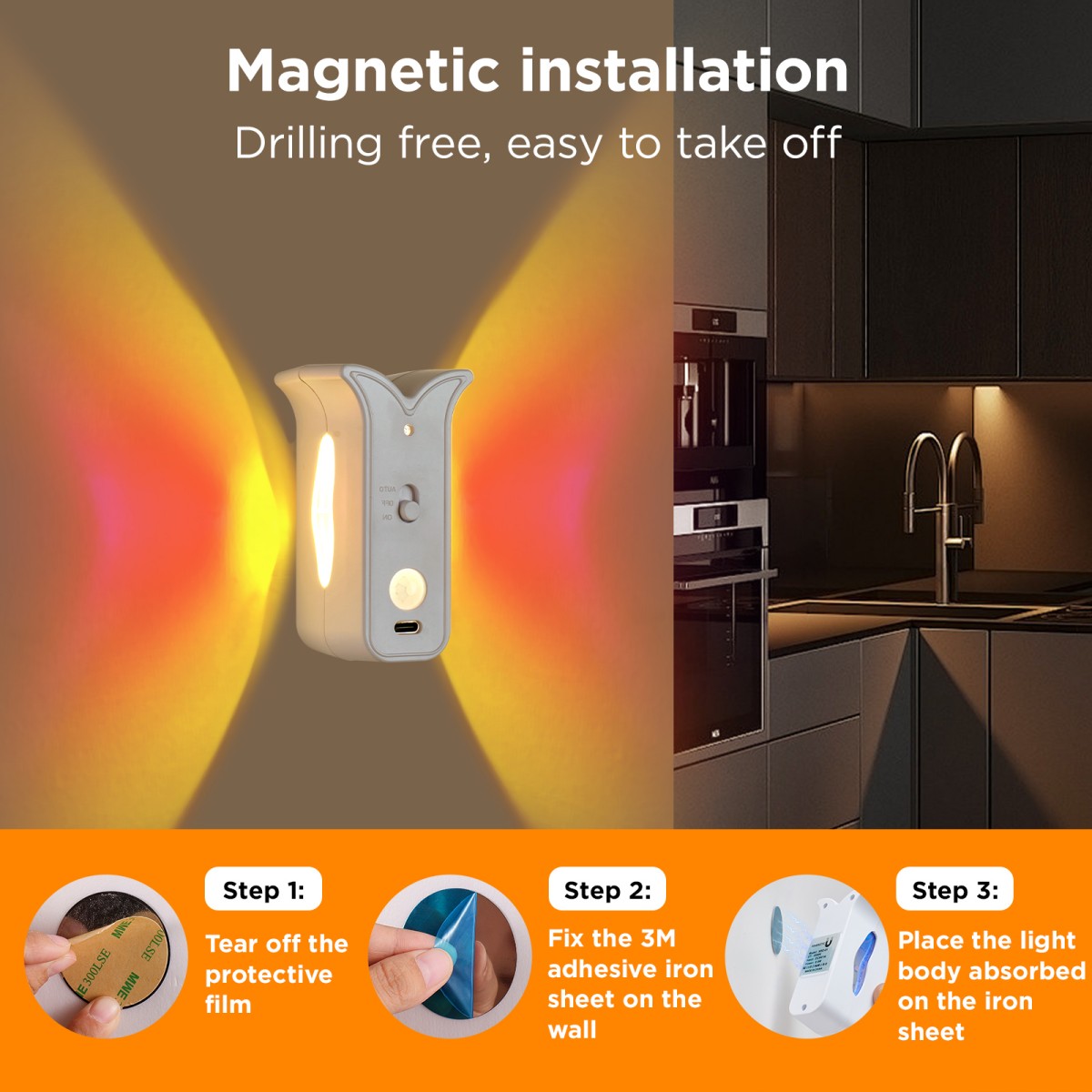 Rechargeable LED Wall Lamp