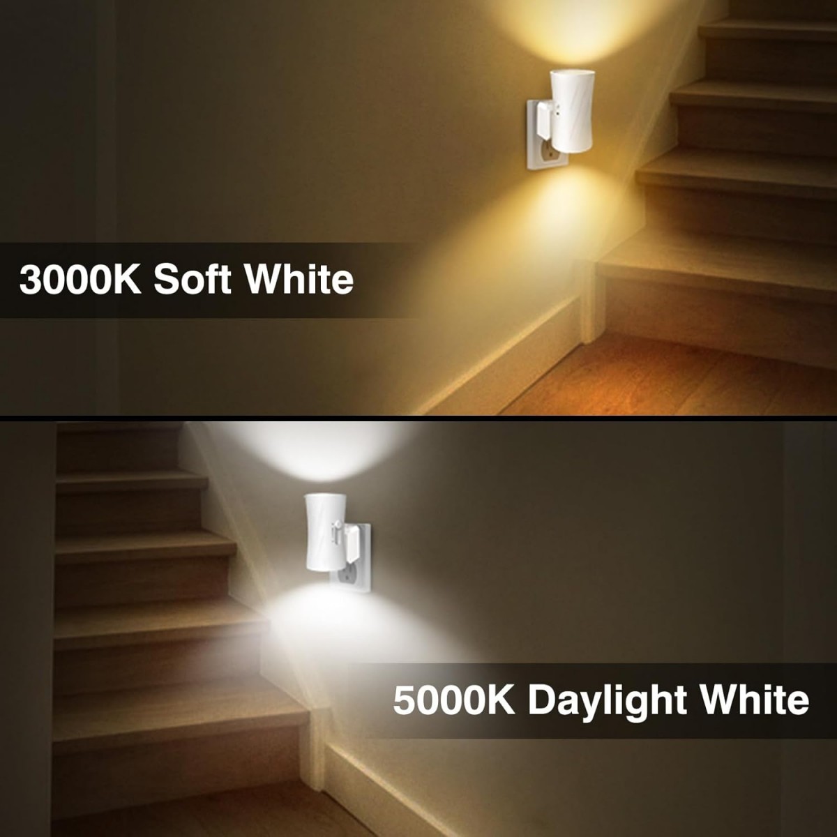LED Plug in Night Light, Night Lights Plug into Wall with Light Sensor